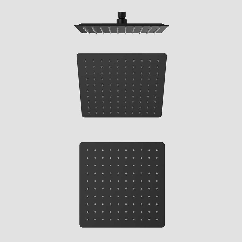 250x250x2mm SUS 304 Overhead Rain Shower – 2mm Super Thin Profile – SHA1001 Matte Black