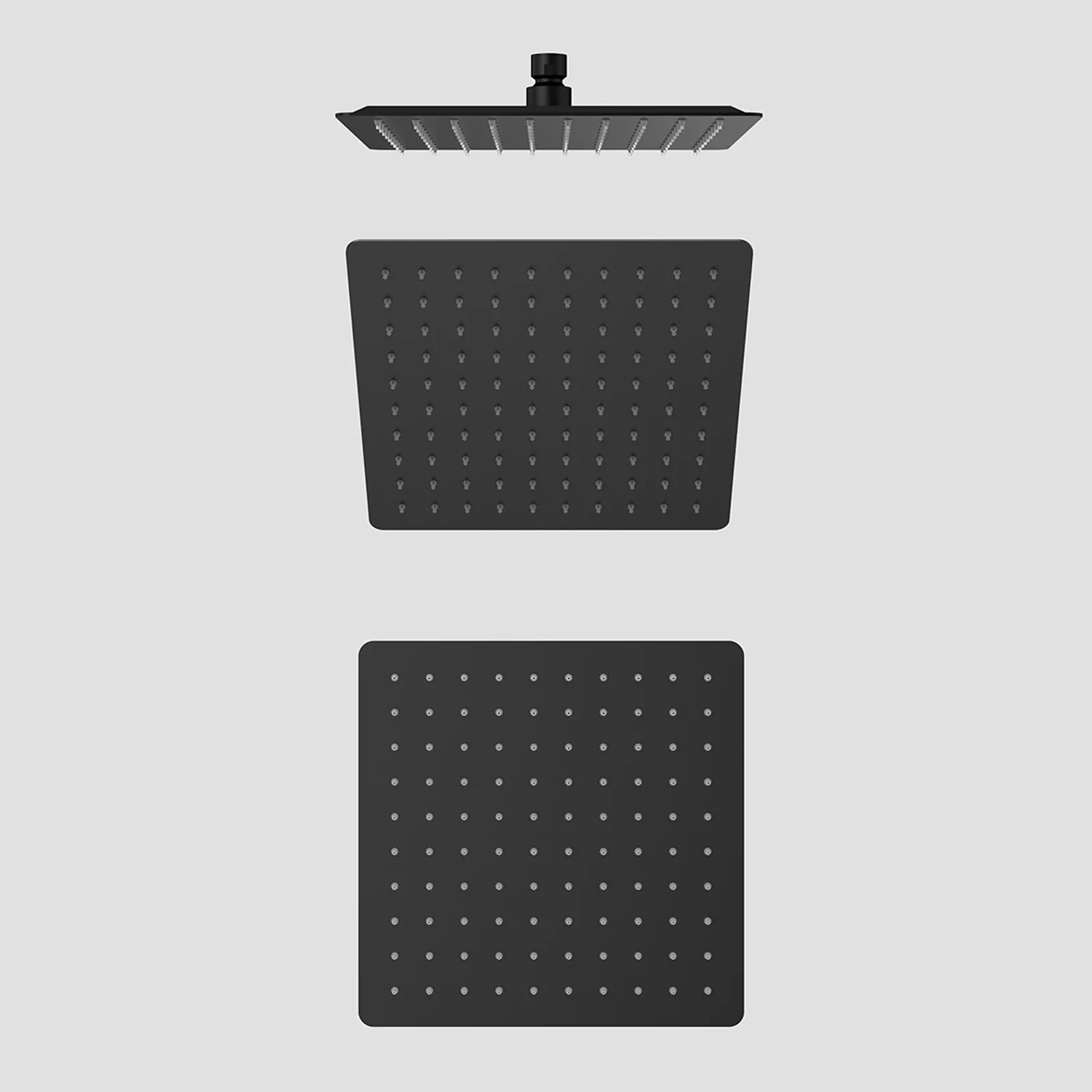 250x250x2mm SUS 304 Overhead Rain Shower – 2mm Super Thin Profile – SHA1001 Matte Black