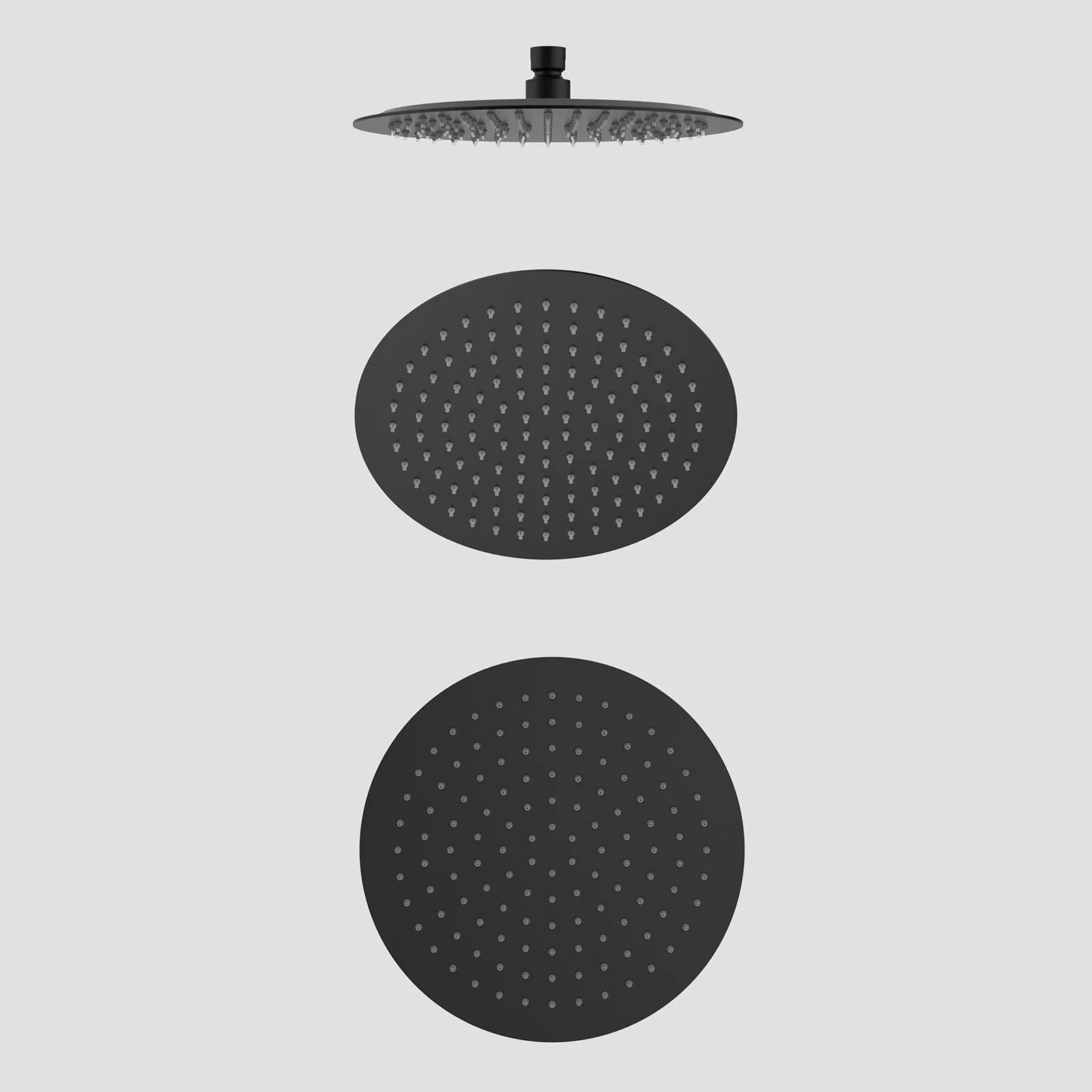 Ø250mm SUS 304 Overhead Rain Shower – 2mm Super Thin Profile – SHA1002 Matte Black