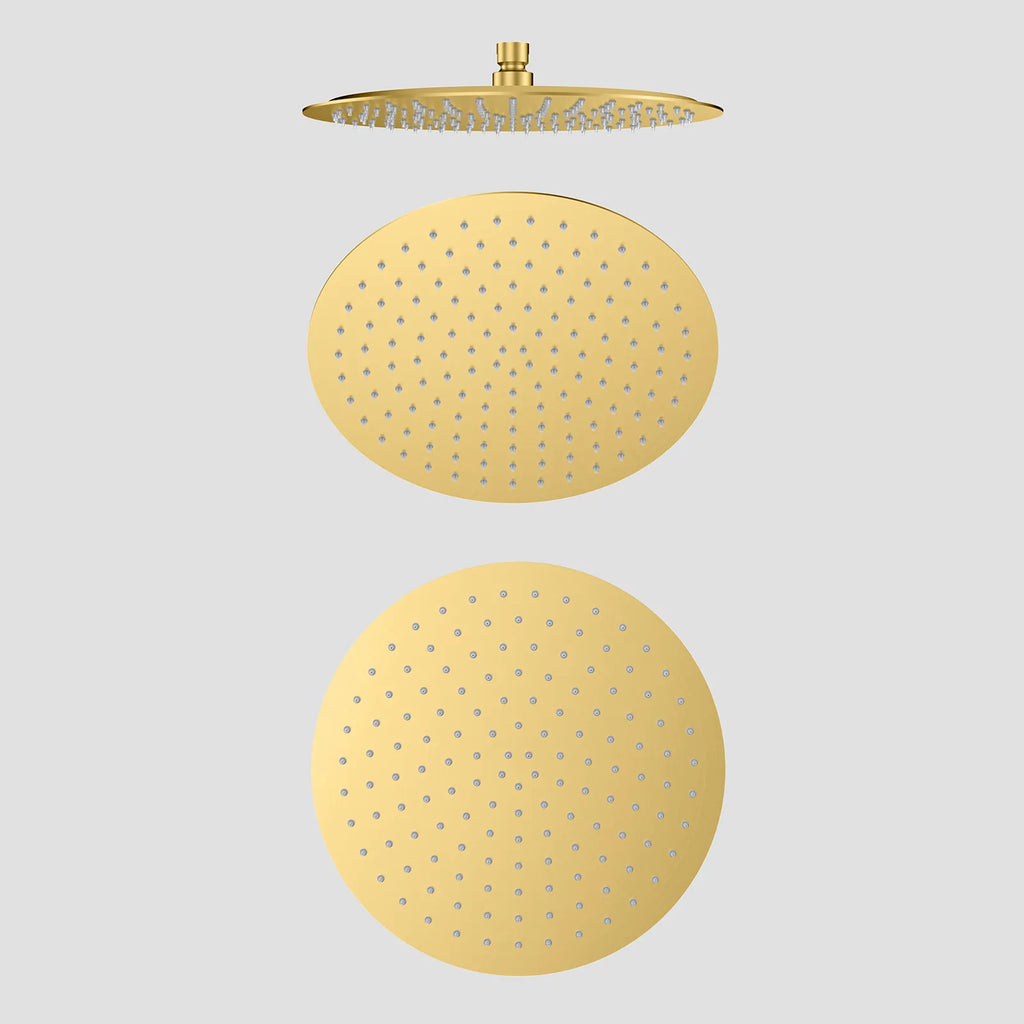 Ø300mm SUS 304 Overhead Rain Shower – 2mm Super Thin Profile – SHA1202 Brushed Gold