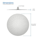 Ø300mm SUS 304 Overhead Rain Shower – 2mm Super Thin Profile – SHA1202