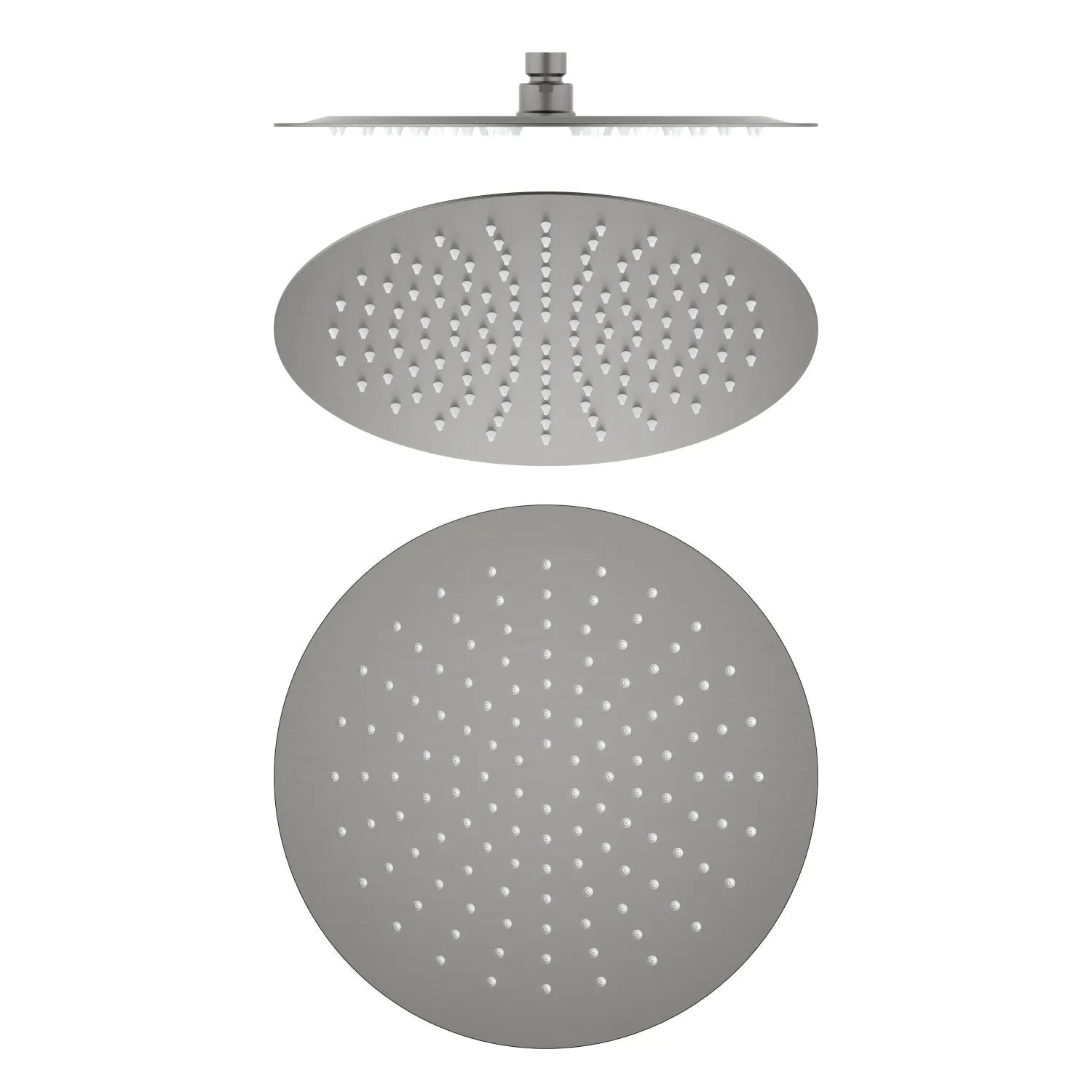 Ø300mm SUS 304 Overhead Rain Shower – 2mm Super Thin Profile – SHA1202 Brushed Gun Metal