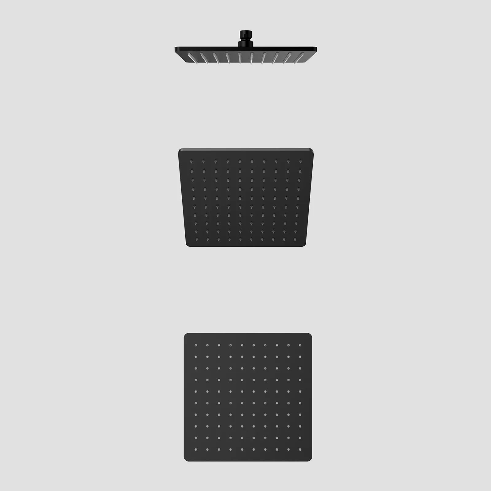 200x200mm SUS 304 Overhead Rain Shower – 8mm Modern Profile – SHD0801 Matte Black