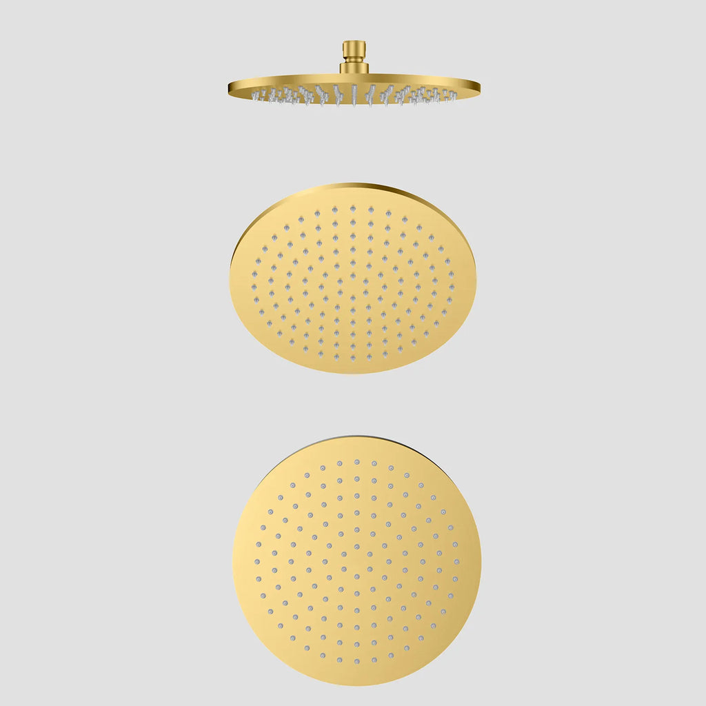 Ø200mm SUS 304 Overhead Rain Shower – 8mm Super Thin Profile – SHD0802 Brushed Gold