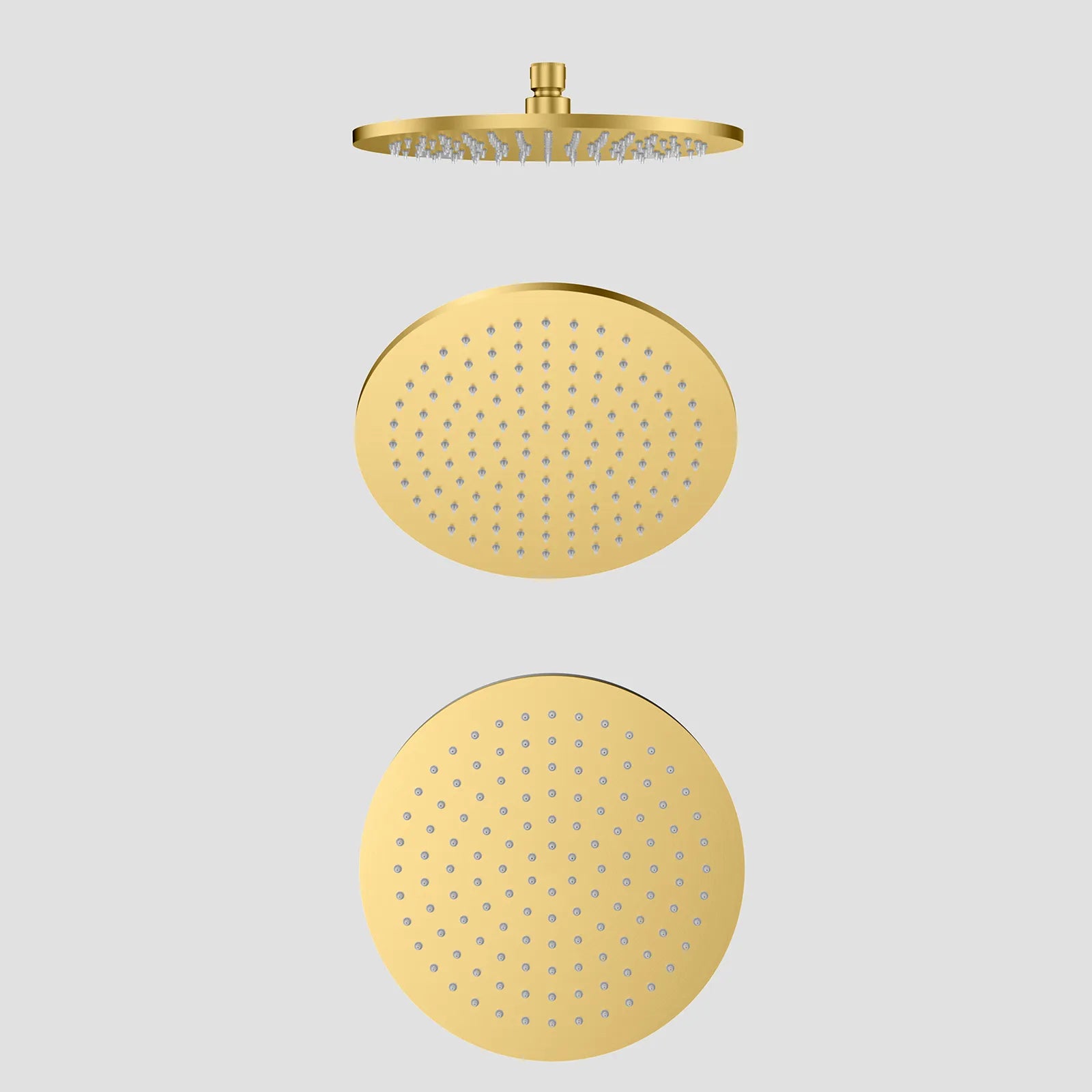Ø200mm SUS 304 Overhead Rain Shower – 8mm Super Thin Profile – SHD0802 Brushed Gold