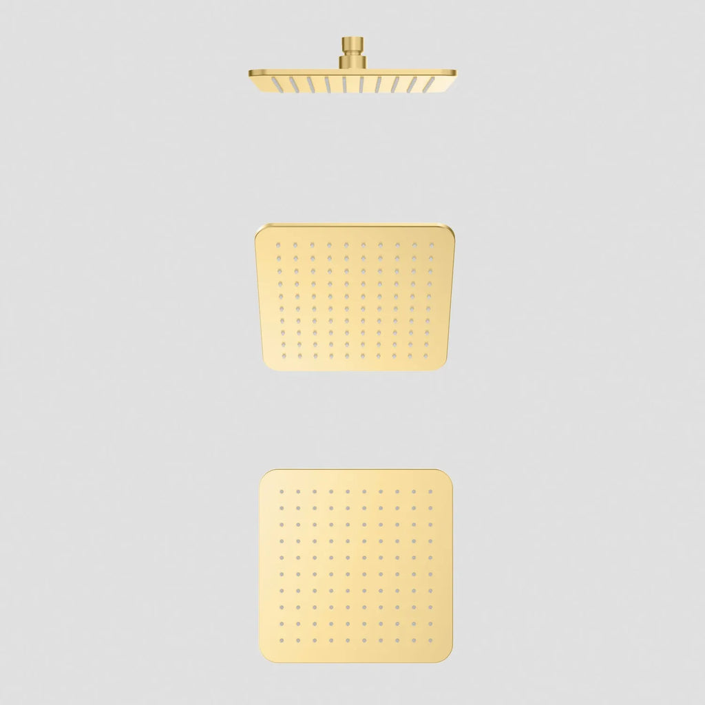 200x200mm SUS 304 Overhead Rain Shower – 8mm Modern Profile – SHD0811 Brushed Gold