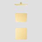 200x200mm SUS 304 Overhead Rain Shower – 8mm Modern Profile – SHD0811 Brushed Gold