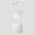 200x200mm SUS 304 Overhead Rain Shower – 8mm Modern Profile – SHD0811 Chrome
