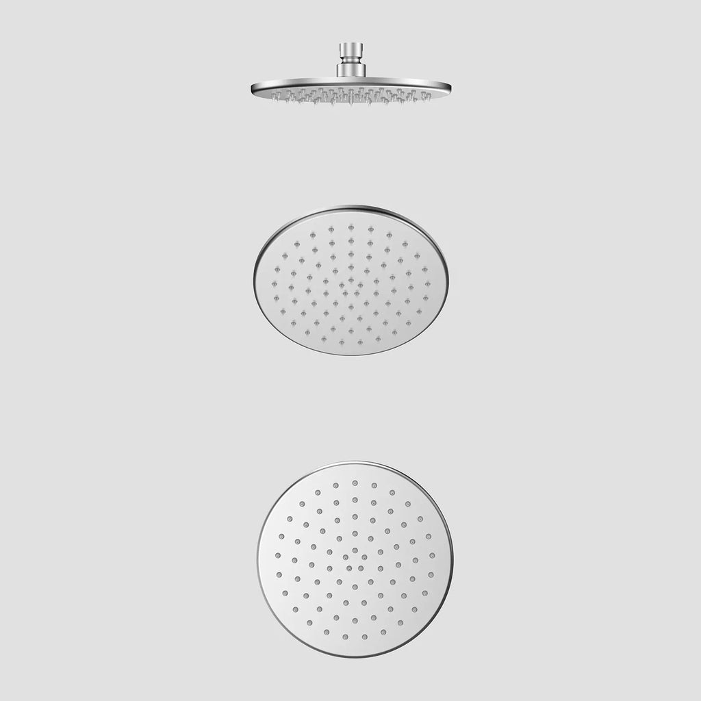 Ø200mm SUS 304 Overhead Rain Shower,rounded front, back flat SHD0822 Brushed Nickel
