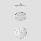 Ø200mm SUS 304 Overhead Rain Shower,rounded front, back flat SHD0822 Brushed Nickel