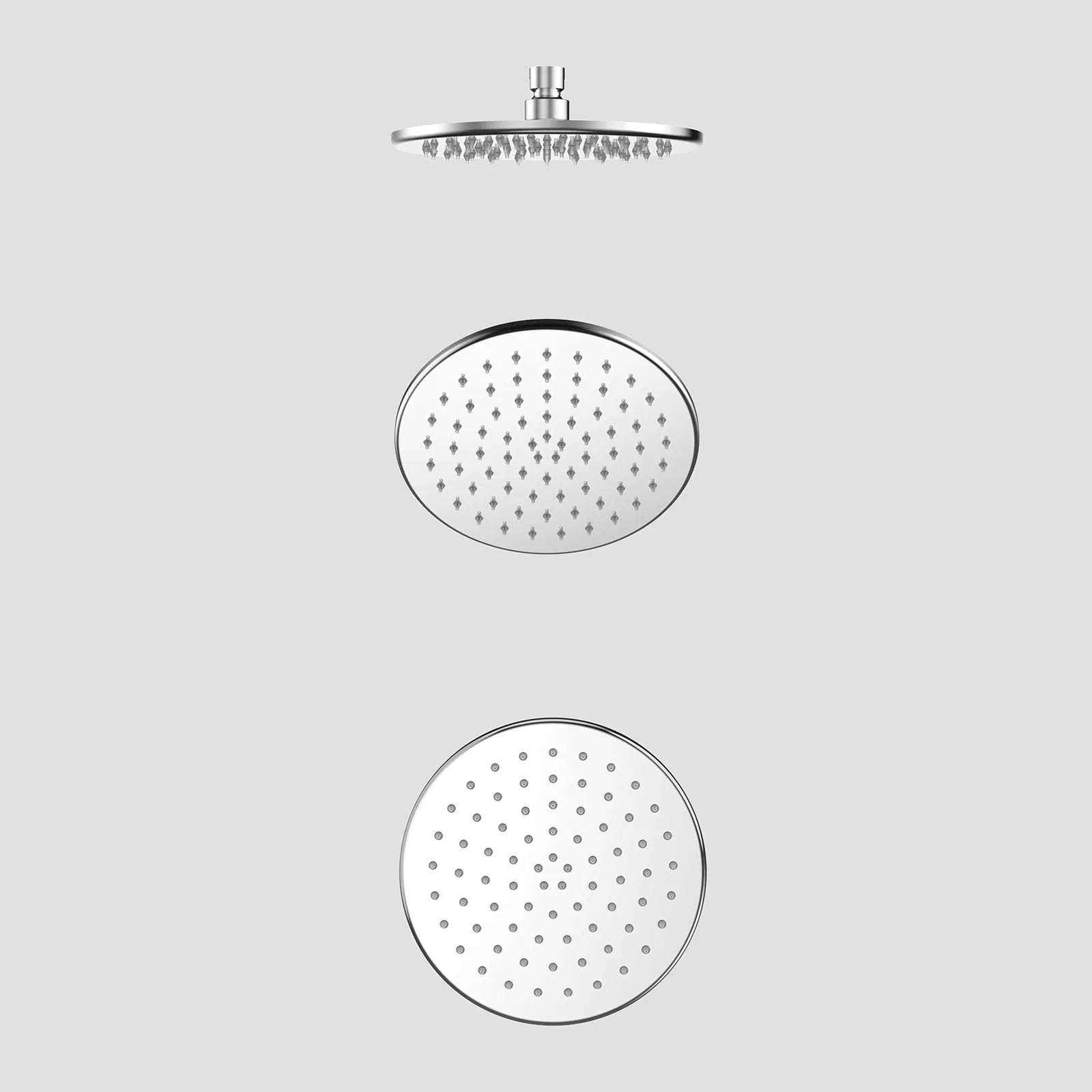 Ø200mm SUS 304 Overhead Rain Shower,rounded front, back flat SHD0822 Chrome