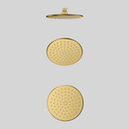 Round-front & backØ200mm SUS 304 Overhead Rain Shower – 8mm Super Thin Profile – SHD0832 Brushed Gold