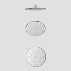 Round-front & backØ200mm SUS 304 Overhead Rain Shower – 8mm Super Thin Profile – SHD0832 Brushed Nickel