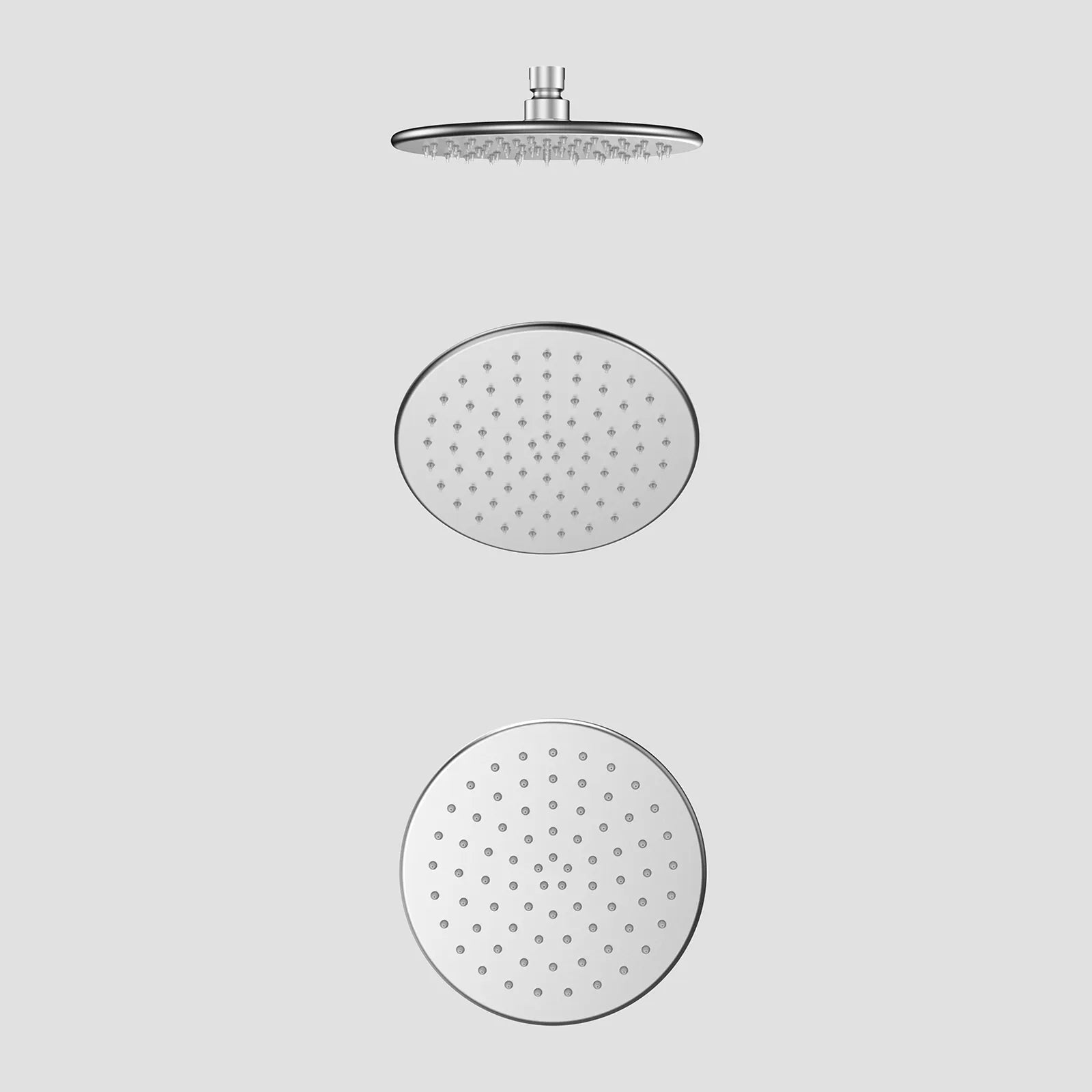 Round-front & backØ200mm SUS 304 Overhead Rain Shower – 8mm Super Thin Profile – SHD0832 Brushed Nickel