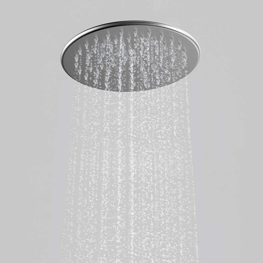Round-front & backØ200mm SUS 304 Overhead Rain Shower – 8mm Super Thin Profile – SHD0832