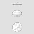 Round-front & backØ200mm SUS 304 Overhead Rain Shower – 8mm Super Thin Profile – SHD0832 Chrome