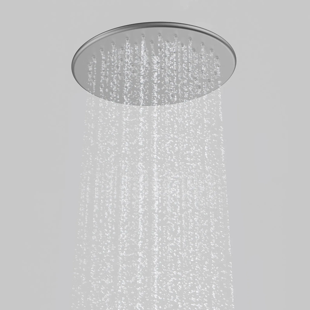 Round-front & backØ200mm SUS 304 Overhead Rain Shower – 8mm Super Thin Profile – SHD0832