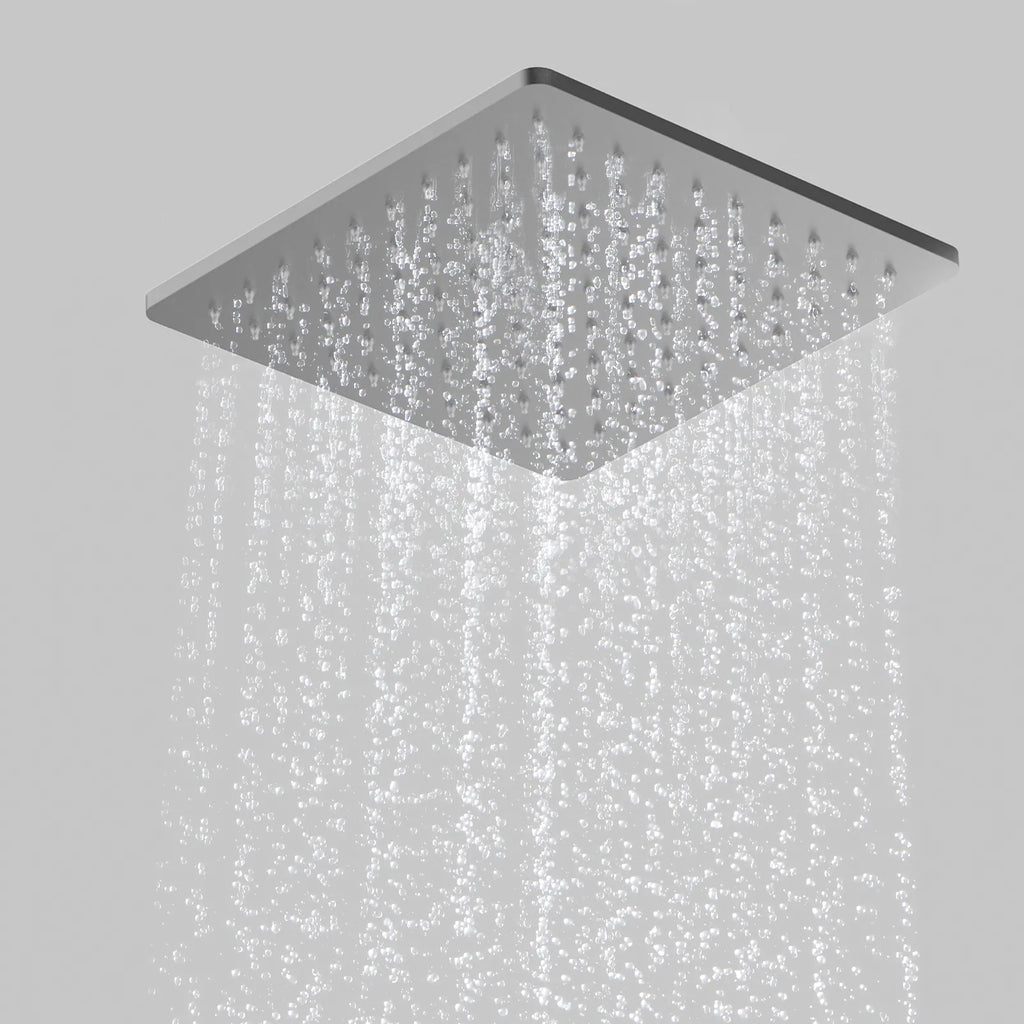 250x250mm SUS 304 Overhead Rain Shower – 8mm Modern Profile – SHD1001