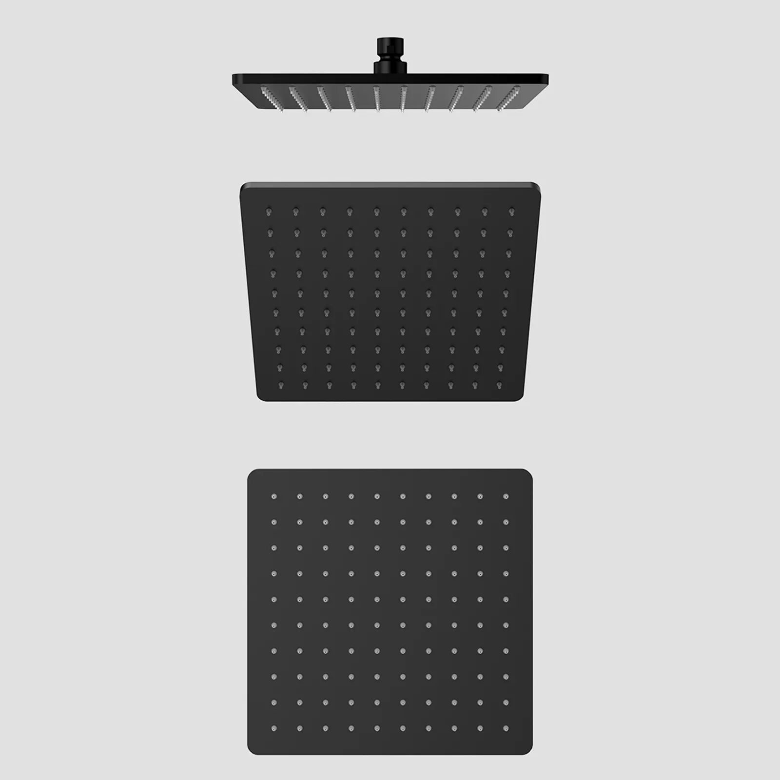 250x250mm SUS 304 Overhead Rain Shower – 8mm Modern Profile – SHD1001 Matte Black