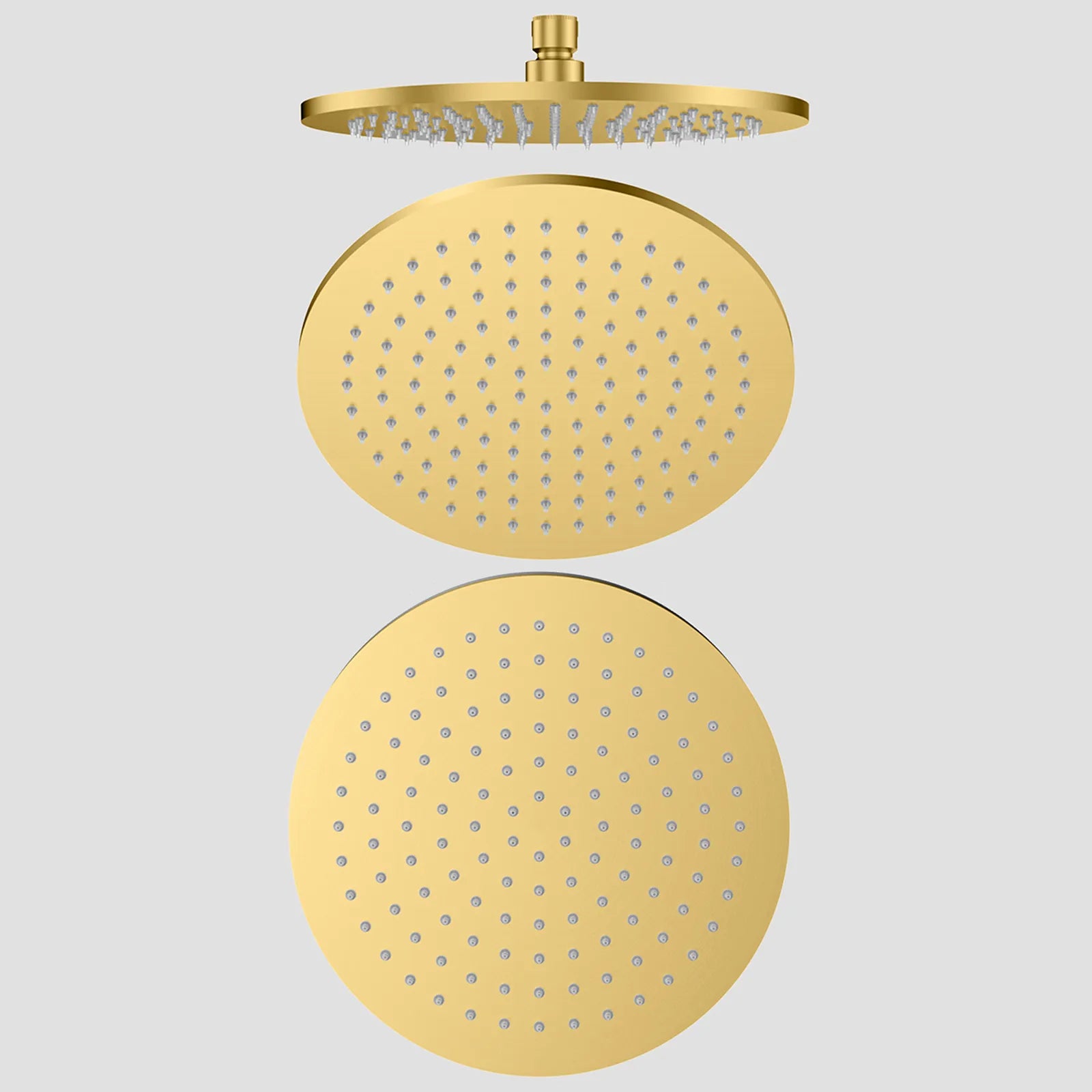Ø250mm SUS 304 Overhead Rain Shower – touch-clean Nozzle – SHD1002 Brushed Gold
