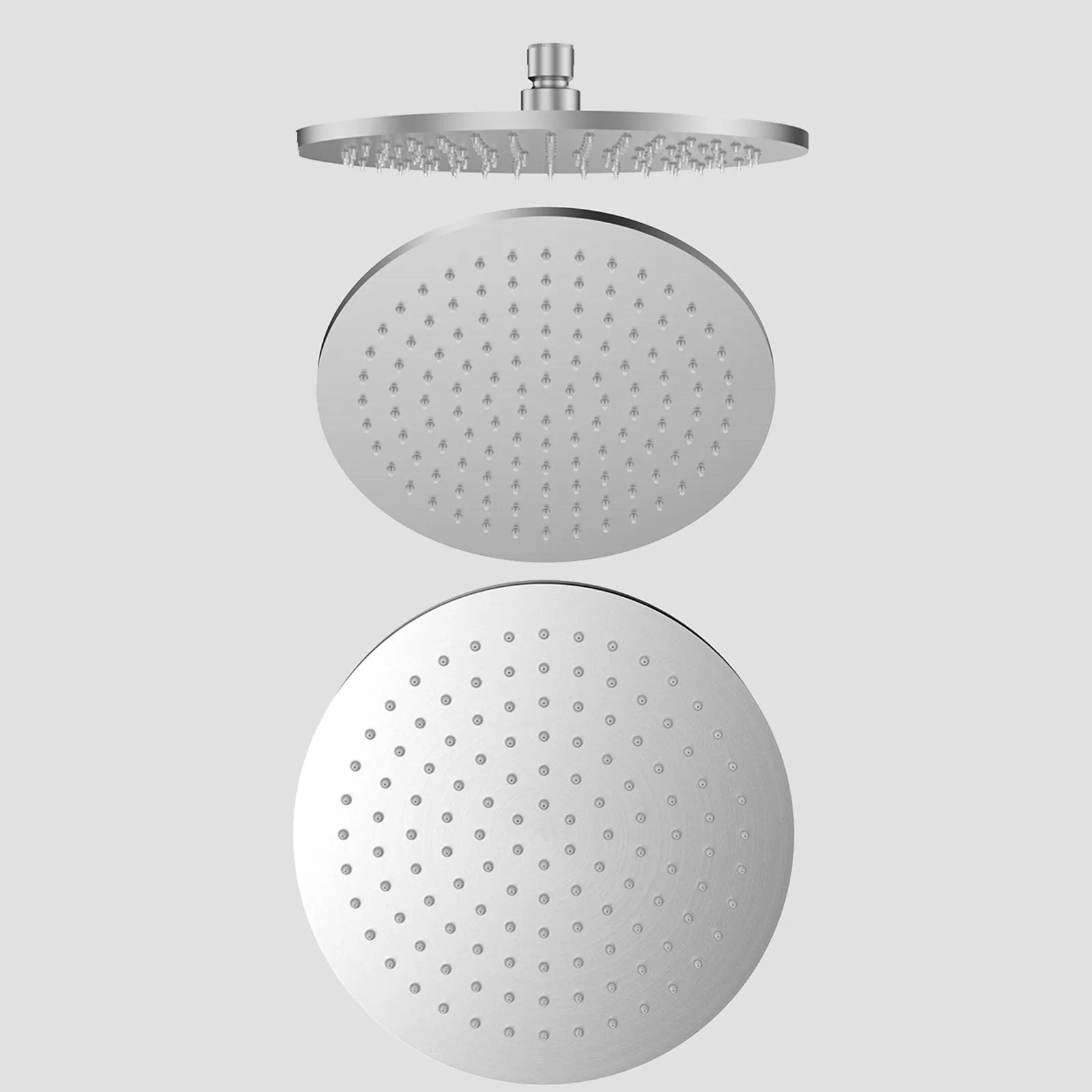 Ø250mm SUS 304 Overhead Rain Shower – touch-clean Nozzle – SHD1002 Brushed Nickel