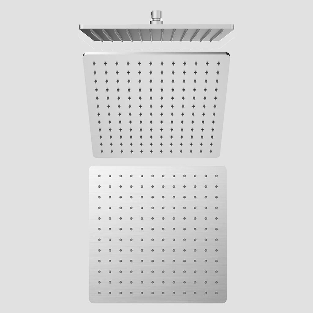 MAXTOR Over Head Rain Shower Square Design-SHD1201 Brushed Nickel