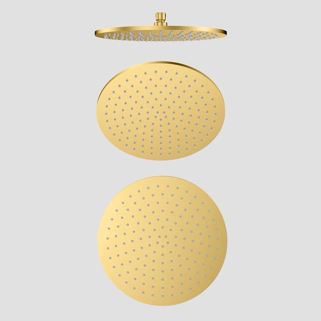 Round Overhead Rain Shower-High Pressure Rain Shower Head-SHD1202 Brushed Gold