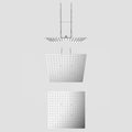 400x400mm Square Ceiling Rain Shower Head – SUS304 Stainless Steel – SHE1601 Chrome