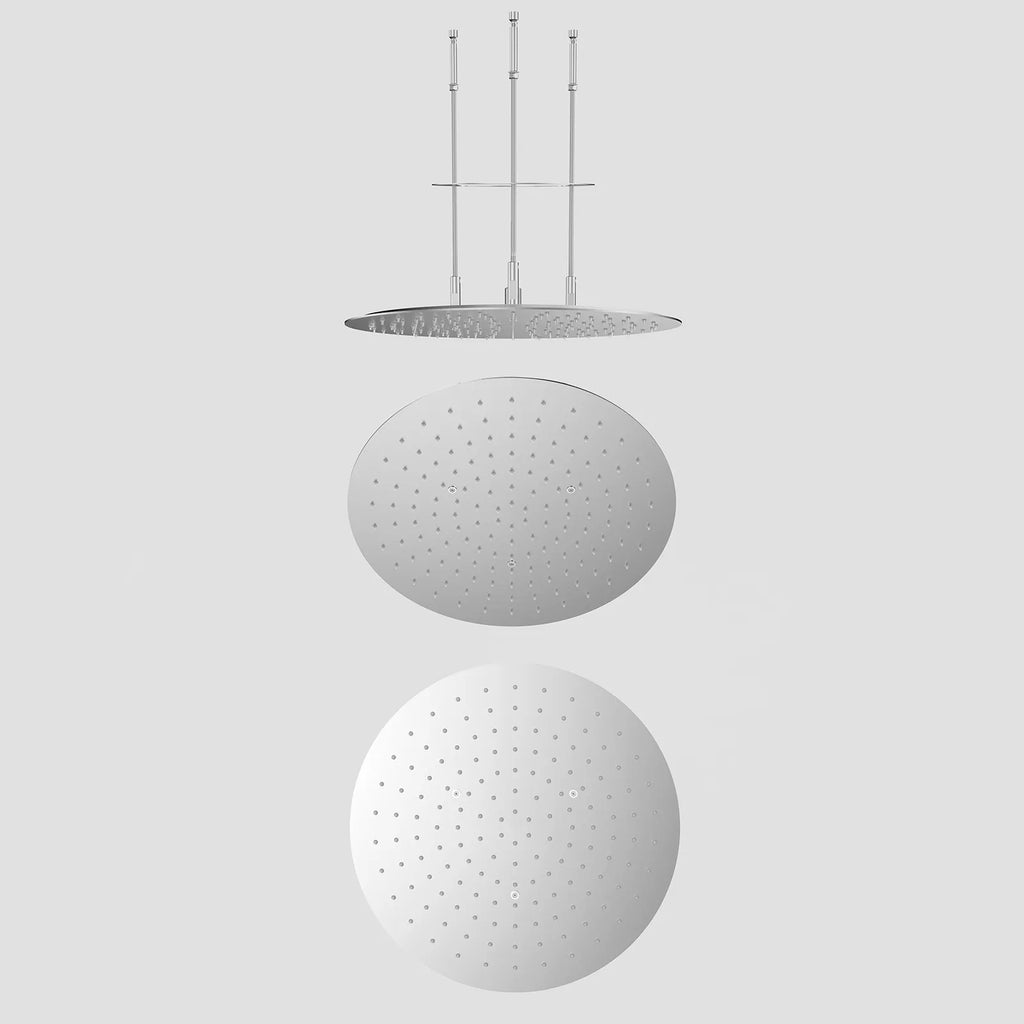 φ400mm Round Ceiling Rain Shower Head – SUS304 Stainless Steel – SHE1602 Brushed Nickel