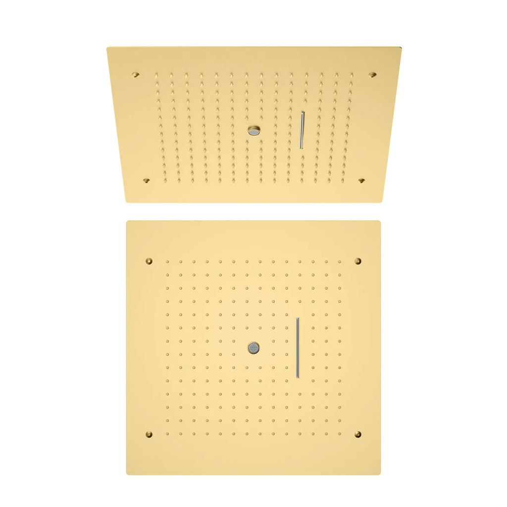 MAXTOR 500x500mm 3-Function Ceiling Rain Shower Head-SHE2003 Brushed Gold