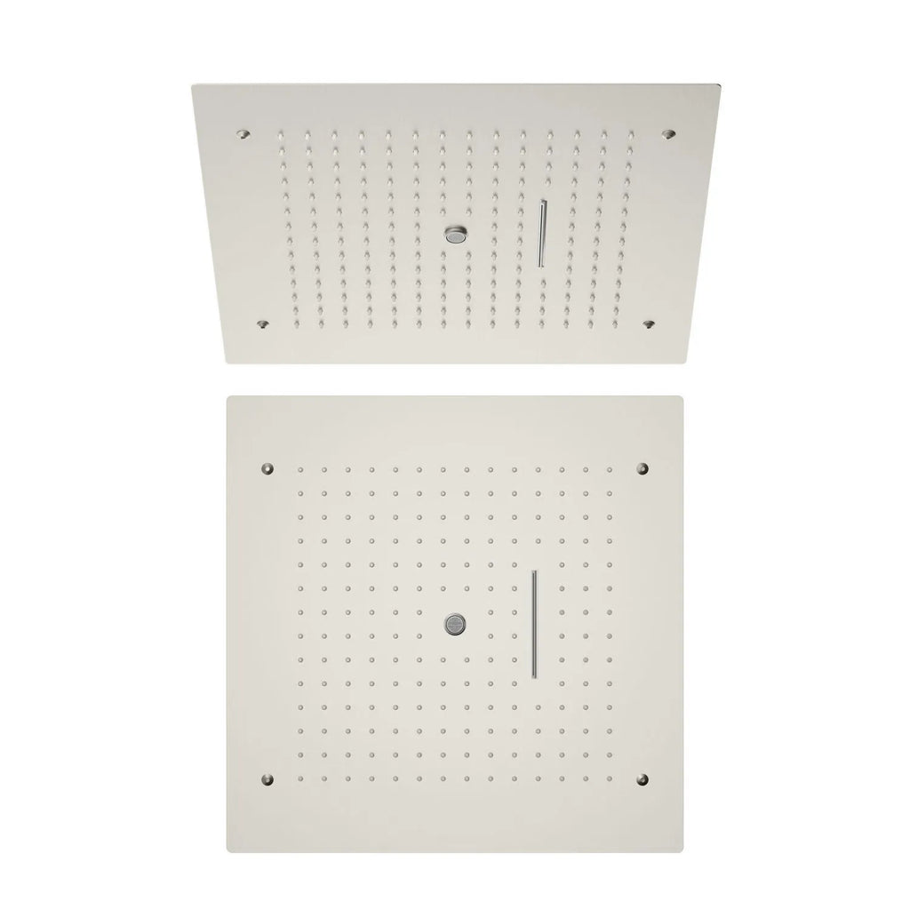 MAXTOR 500x500mm 3-Function Ceiling Rain Shower Head-SHE2003 Brushed Nickel