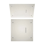 MAXTOR 500x500mm 2-Function Rain & Waterfall Ceiling Shower Head-SHE2004 Brushed Nickel
