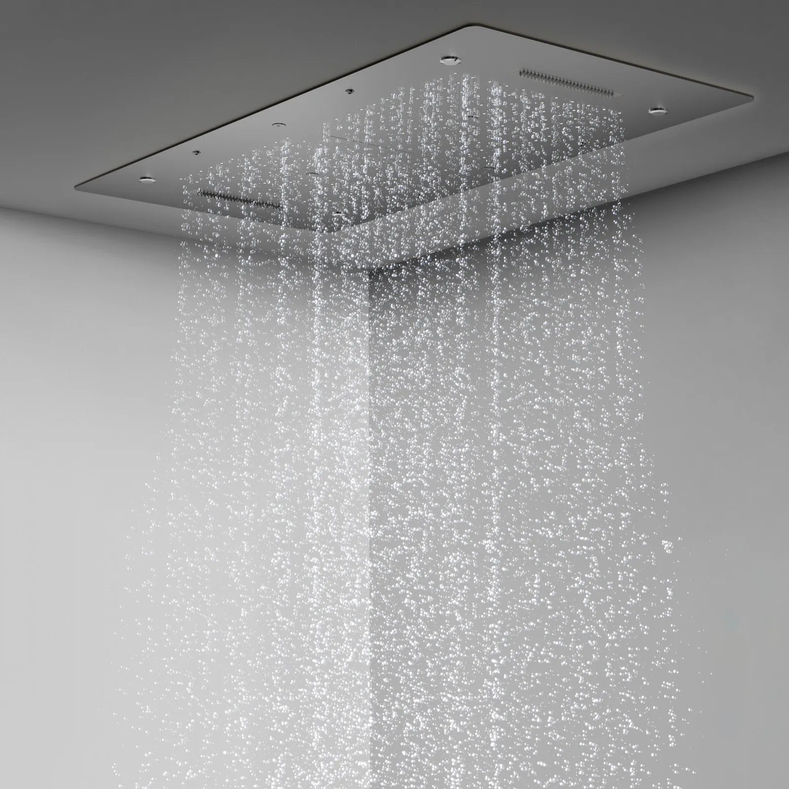 MAXTOR 1000x500mm 5-Function LED Ceiling Rain Shower-SHE2009 Brushed Gun Metal