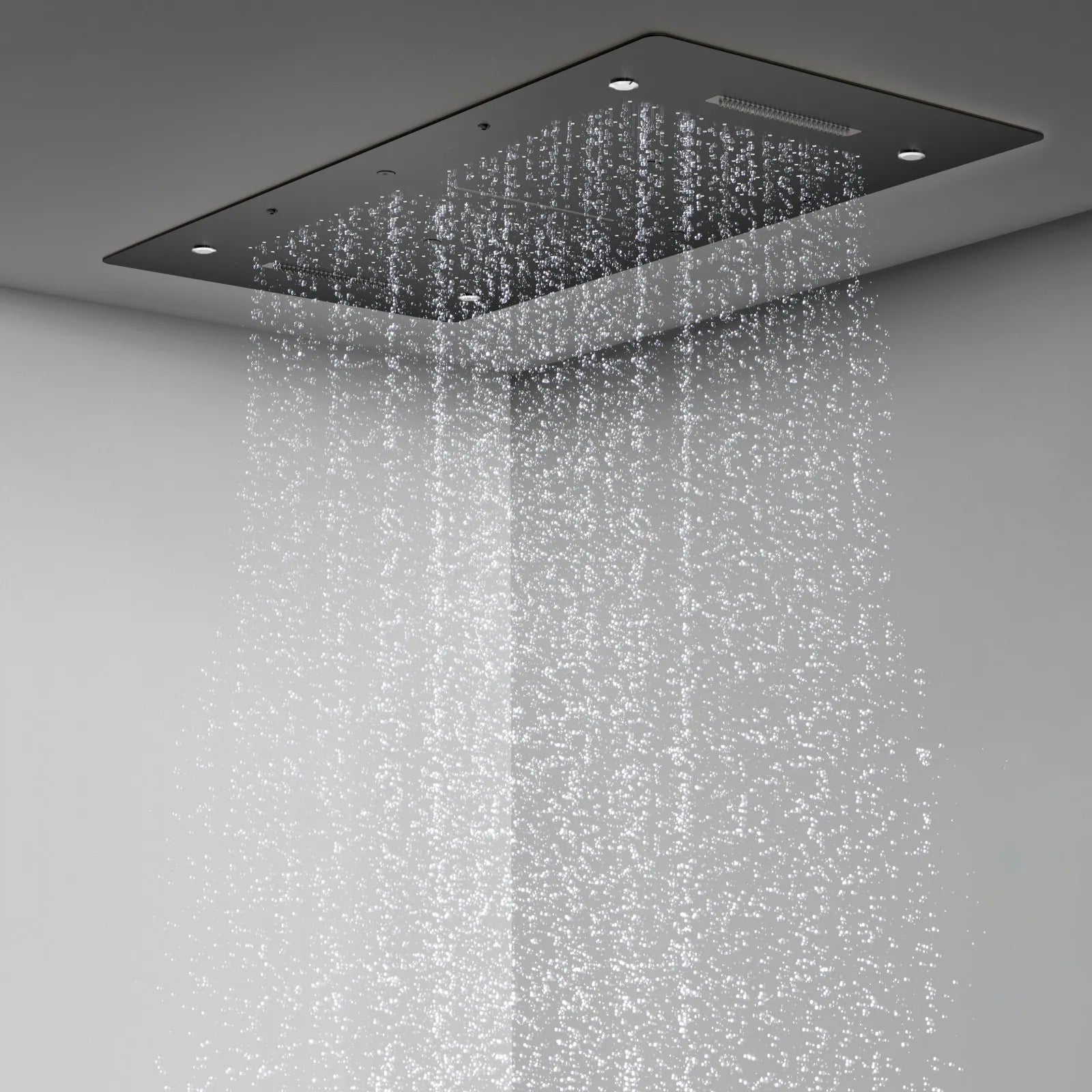 MAXTOR 1000x500mm 5-Function LED Ceiling Rain Shower-SHE2009 Matte Black