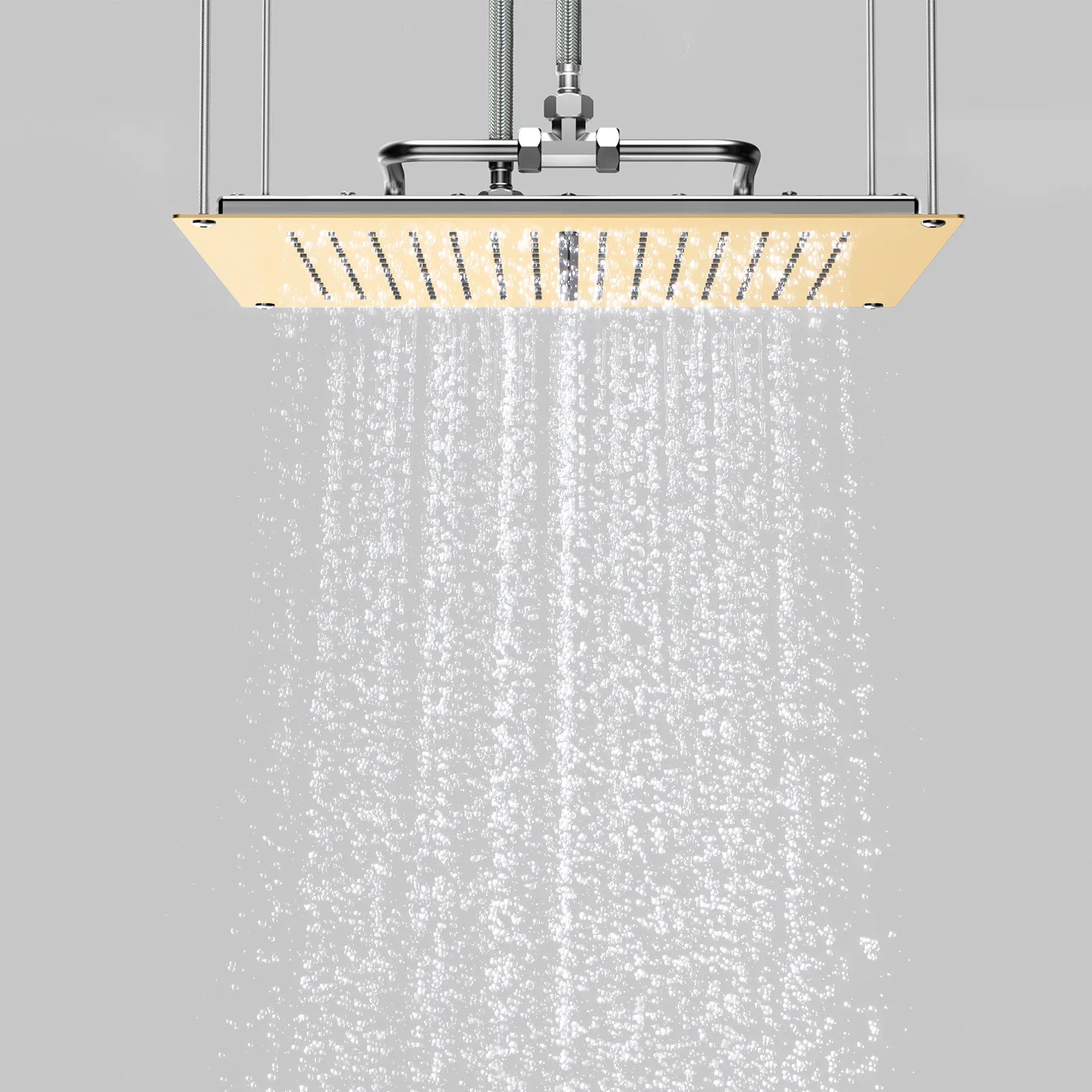 MAXTOR 400x400mm 2-Function Rain & Waterfall Ceiling Shower Head-SHF0340