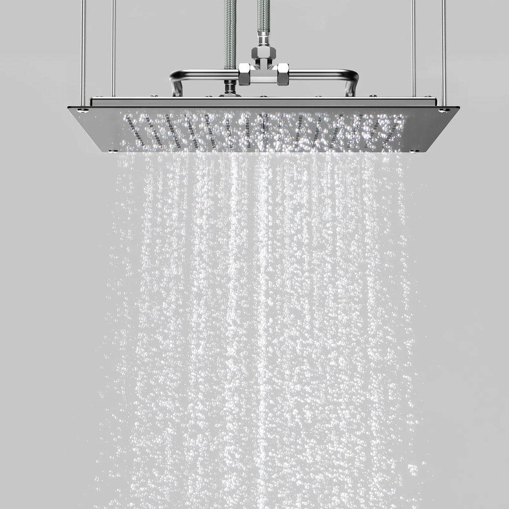 MAXTOR 400x400mm 2-Function Rain & Waterfall Ceiling Shower Head-SHF0340 Brushed Gun Metal