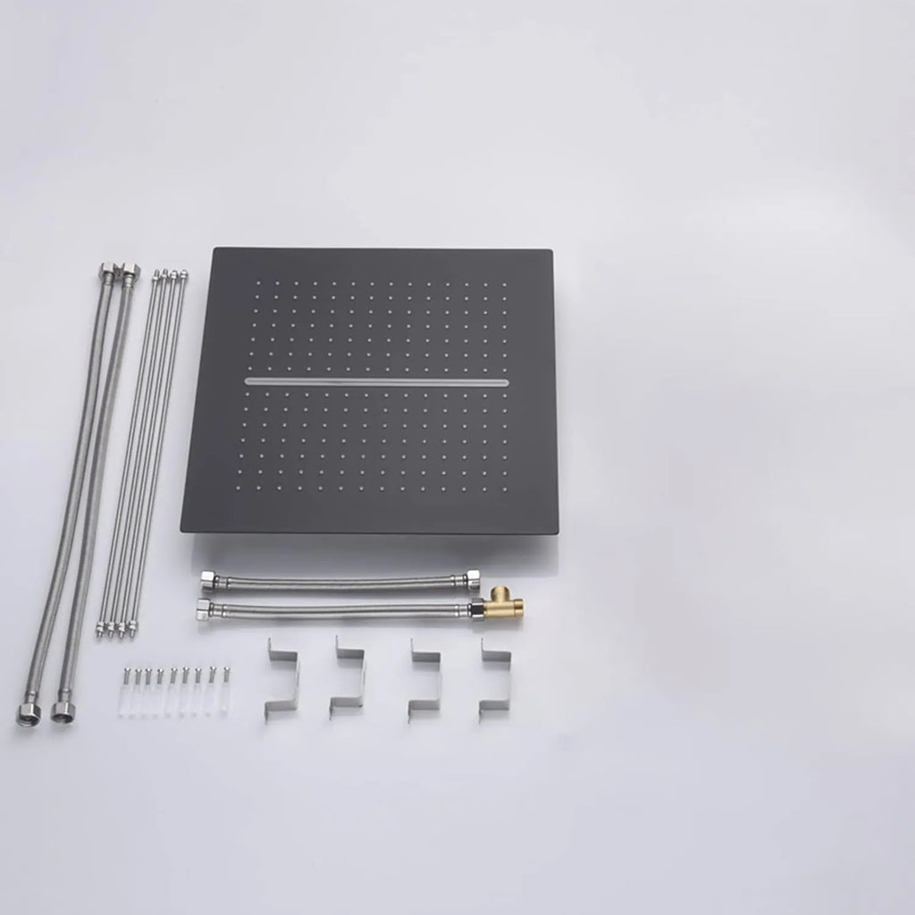 MAXTOR 400x400mm 2-Function Rain & Waterfall Ceiling Shower Head-SHF0340