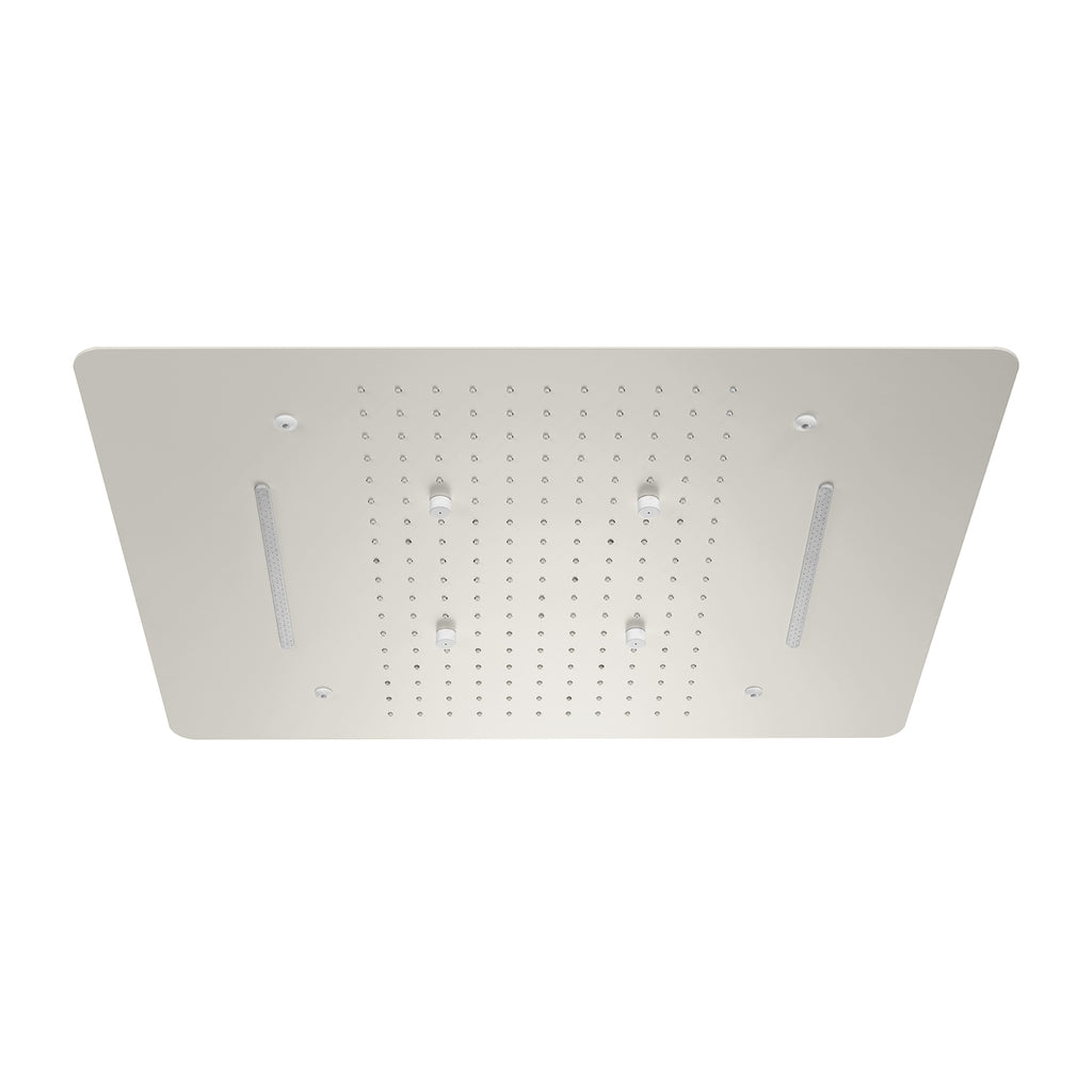 MAXTOR 480x590mm 3-Function Rain + Mist Spray + Dual Waterfall Ceiling Shower Head-SHF034859 Brushed Nickel