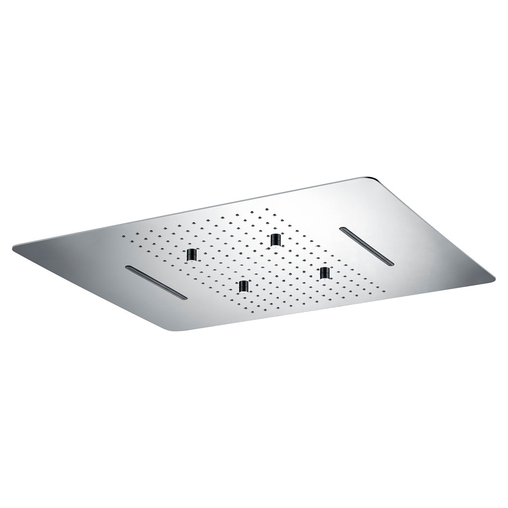 MAXTOR 480x590mm 3-Function Rain + Mist Spray + Dual Waterfall Ceiling Shower Head-SHF034859