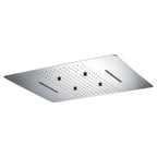 MAXTOR 480x590mm 3-Function Rain + Mist Spray + Dual Waterfall Ceiling Shower Head-SHF034859