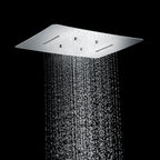 MAXTOR 480x590mm 3-Function Rain + Mist Spray + Dual Waterfall Ceiling Shower Head-SHF034859