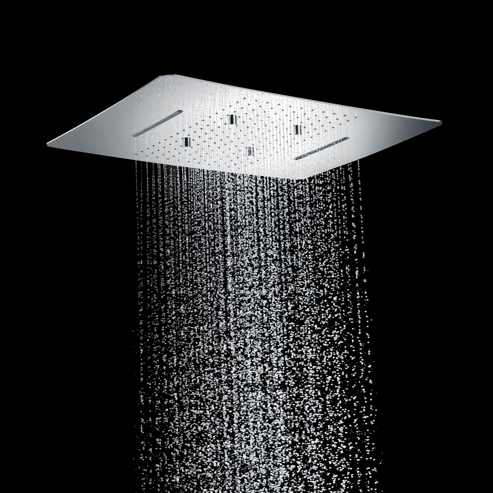 MAXTOR 480x590mm 3-Function Rain + Mist Spray + Dual Waterfall Ceiling Shower Head-SHF034859