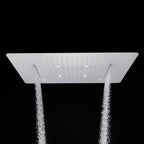 MAXTOR 480x590mm 3-Function Rain + Mist Spray + Dual Waterfall Ceiling Shower Head-SHF034859