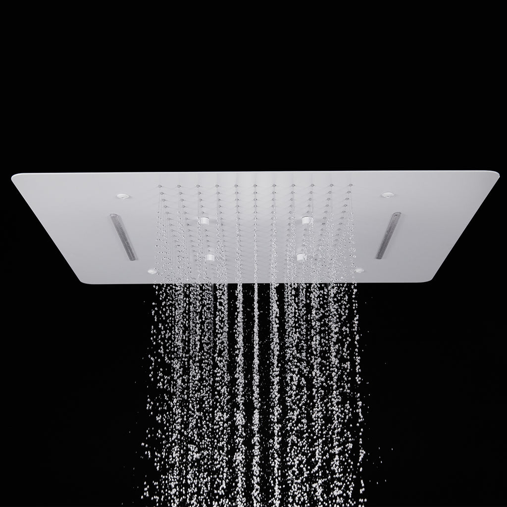 MAXTOR 480x590mm 3-Function Rain + Mist Spray + Dual Waterfall Ceiling Shower Head-SHF034859