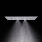 MAXTOR 480x590mm 3-Function Rain + Mist Spray + Dual Waterfall Ceiling Shower Head-SHF034859