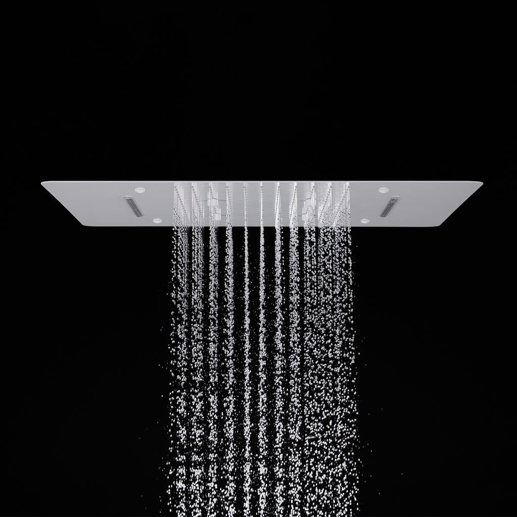 MAXTOR 480x590mm 3-Function Rain + Mist Spray + Dual Waterfall Ceiling Shower Head-SHF034859