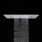 MAXTOR 480x590mm 3-Function Rain + Mist Spray + Dual Waterfall Ceiling Shower Head-SHF034859