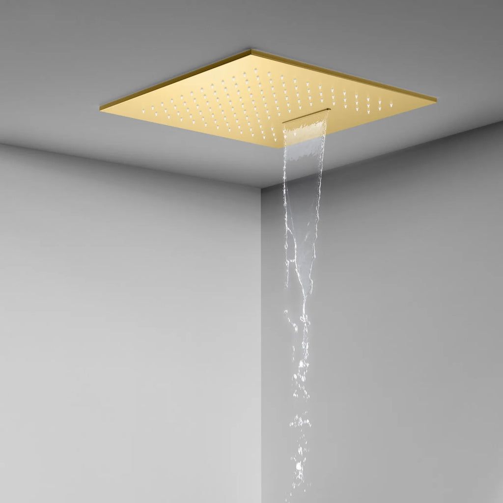 500x500mm Dual-Function Rain & Waterfall Ceiling Shower Head – SUS304 -SHF2002