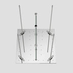 500x500mm Dual-Function Rain & Waterfall Ceiling Shower Head – SUS304 -SHF2002