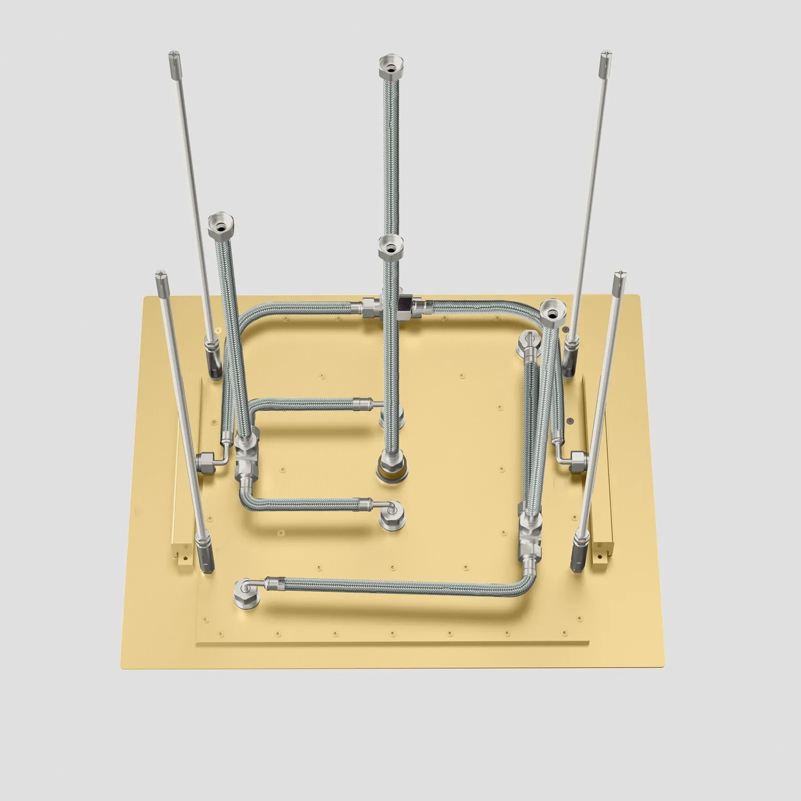 MAXTOR 500x500mm 3-Function Rain + Dual Waterfall + Water Column Ceiling Shower Head-SHF2003